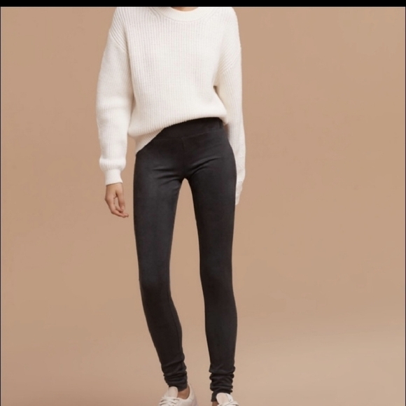 Wilfred Free Daria Faux Suede Leggings - Picture 2 of 12